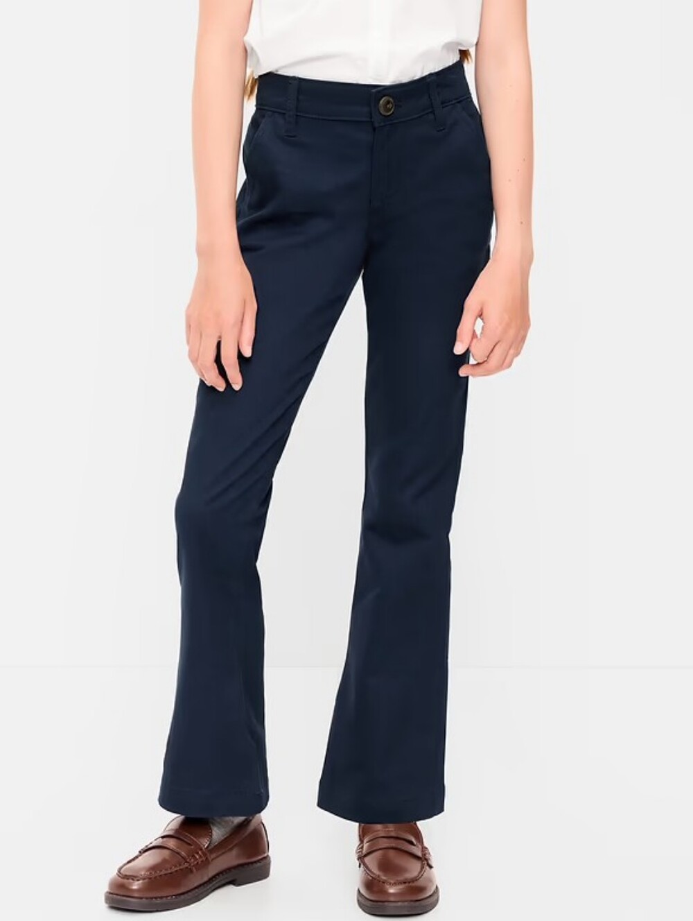 Old Navy Girl's Boot Cut School Uniform Pants, Navy, 12, NWT